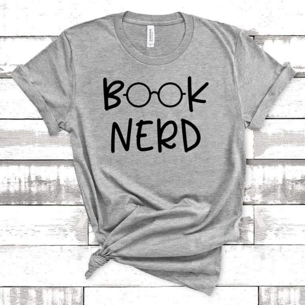 Book Nerd graphic tee. New. Unisex sizing. You choose size.